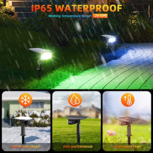 Solar Spot Lights Outdoor Color Changing (10 Count)