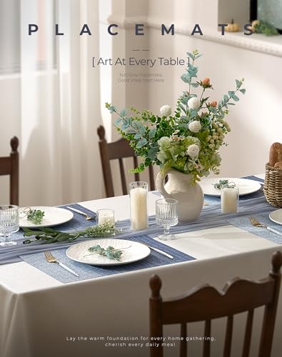 Gradient Blue Woven Placemats Set of 6 (3 Count)