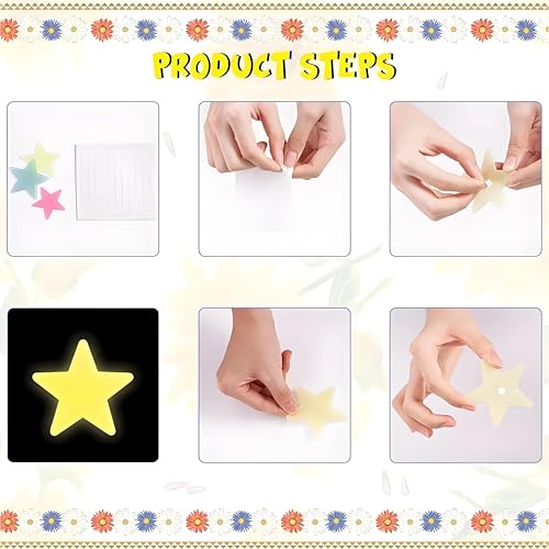 100Pcs Glow in The Dark Stars Wall Stickers