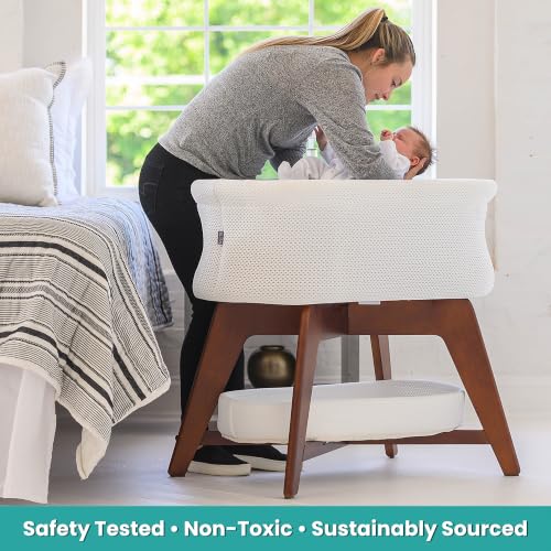 Evi Smart Baby Bassinet Beside Sleeper with Auto