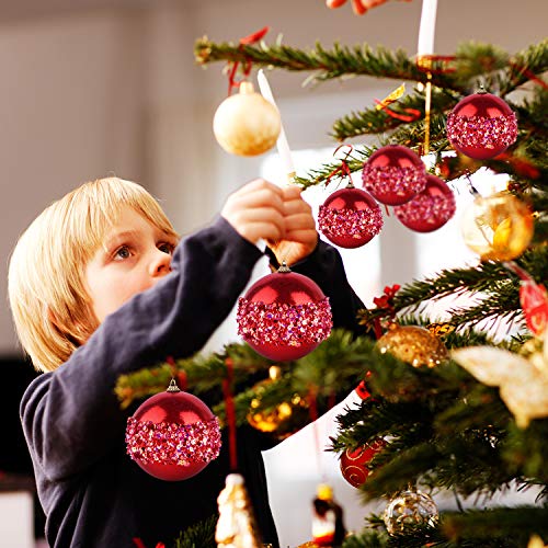 4" Christmas Ball Ornaments (4 Count)