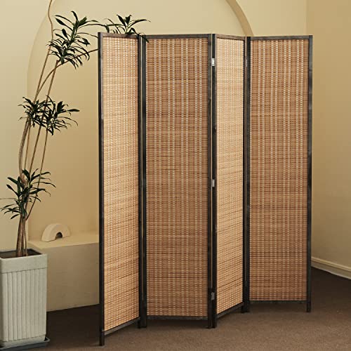4 Panel Bamboo Room Divider (4 Count)