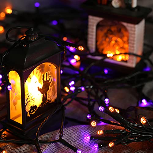 Orange Purple Halloween Solar Lights