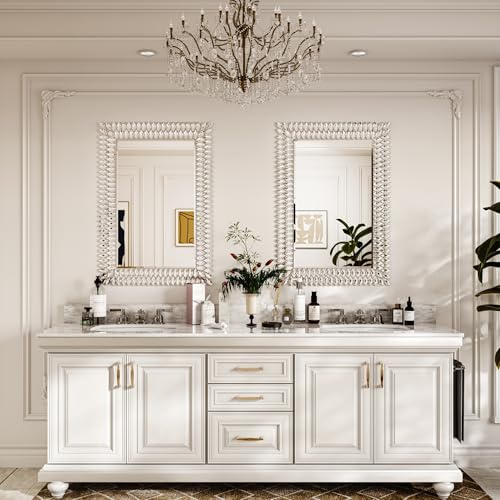 28"x40" Jeweled Luxury Rectangle Decorative Wall Mirror