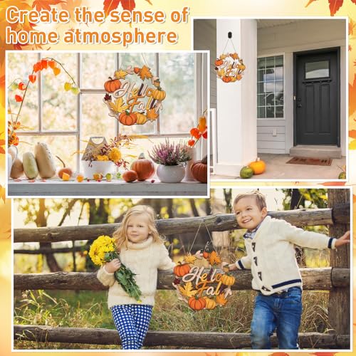 Unfinished Fall Wreaths Wood Crafts to Paint Set of 3 (3 Count)