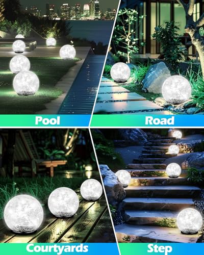 Garden Solar Ball Lights Outdoor Waterproof