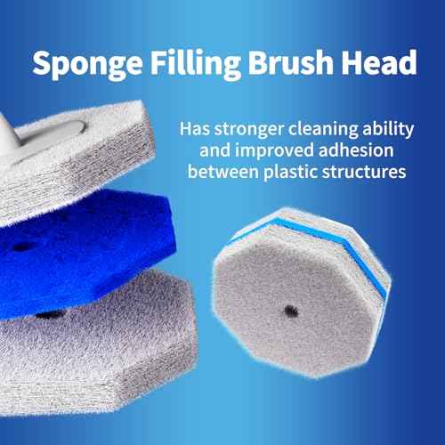 80Pcs Toilet Brush Refills for Disposable Toilet Bowl Brush Scrubber Cleaner Refill Pads (80 Count)