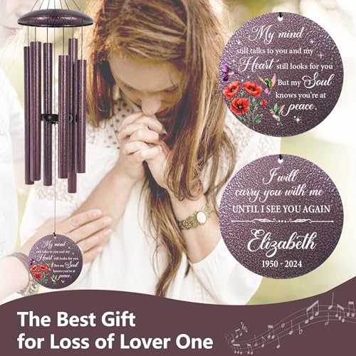 Personalized Memorial Wind Chime for Loss of Loved One 30
