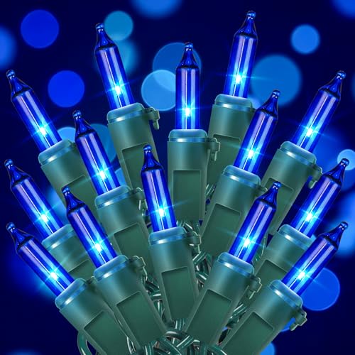 Blue Christmas Lights Indoor (13 Foot)