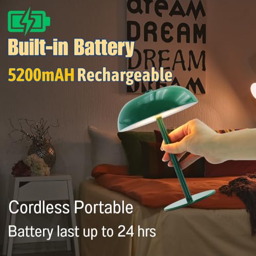 Cordless LED Mushroom Table Lamp