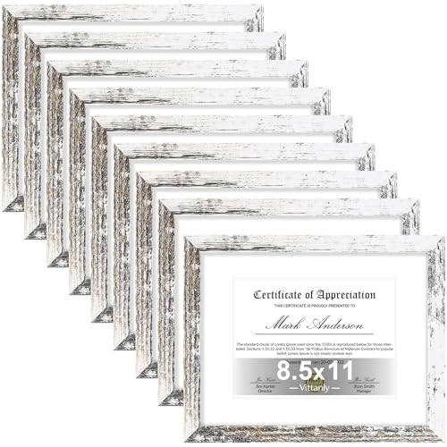 8.5x11 Picture Frames Set of 9 (9 Count)