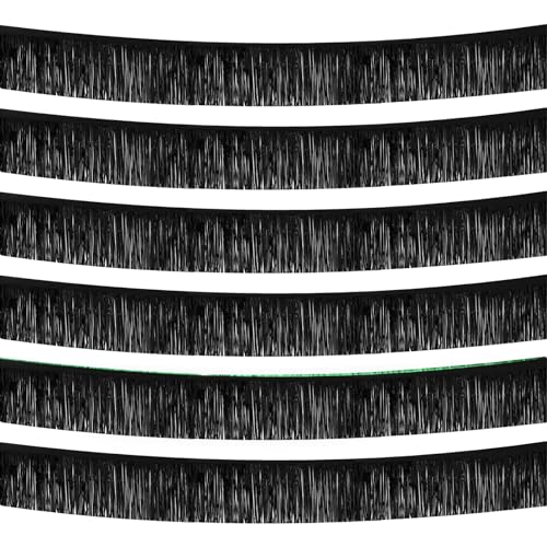 Black Foil Fringe Garland 10FT 6packs for Parade Float Decorations (60 Foot)