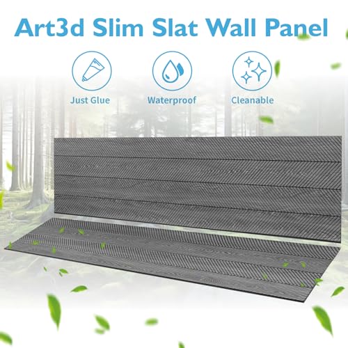 Herringbone Slim Slat Wall Panels (4 Count)