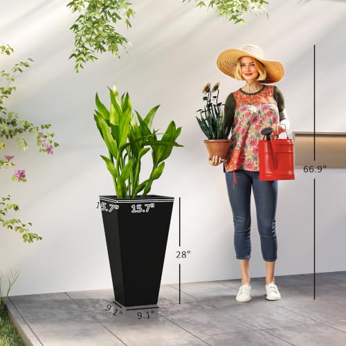 28 in Tall Planters for Outdoor Plants (3 Count)