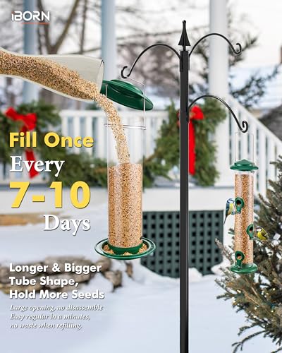 Metal Bird Feeder for Outside Hanging