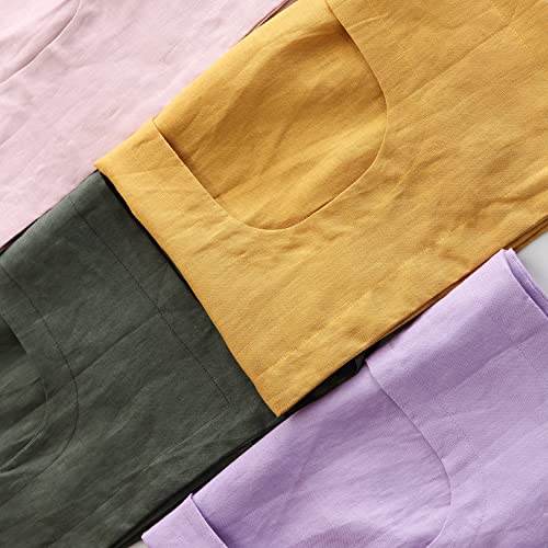 100% Linen Door Hanging Laundry Hamper Bag