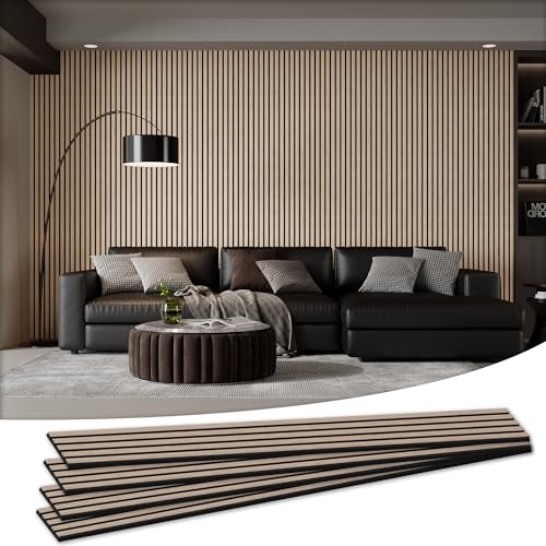 4 Pack 105.9" x 12.6" x 0.8" Acoustic Wall Panels Sound Absorbing (4 Count)