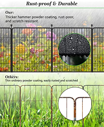 Decorative Black Metal Fencing Garden Fence with Gate