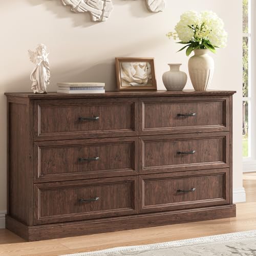 Farmhouse 6 Drawer Dresser for Bedroom