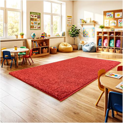 Soft & Colorful 6' x 9' Kids Classroom Area Rug