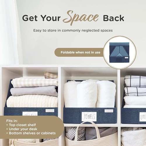 Open Front Trapezoid Closet Bins (3 Count)