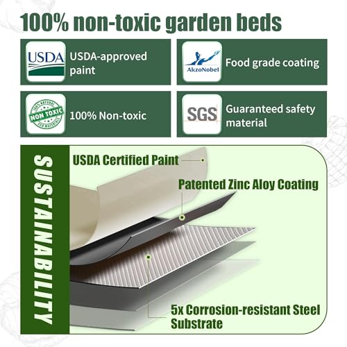 Raised Garden Beds 8 X 2 X 1.4Ft