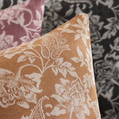 Floral Jacquard Throw Pillow Covers Set of 2 (2 Count)