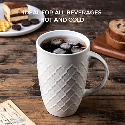 20 oz Large Coffee Mugs Set of 6 (6 Count)