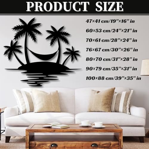 Palm Tree Metal Wall Decor