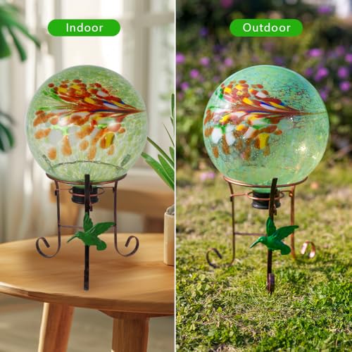 10" Diameter Garden Gazing Balls with Metal Stand