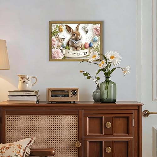 Framed Easter Bunny Wall Art