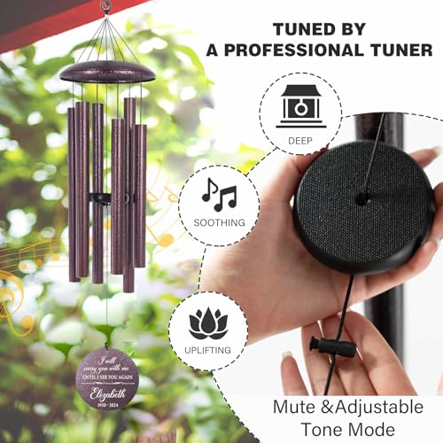 Personalized Memorial Wind Chime for Loss of Loved One 30
