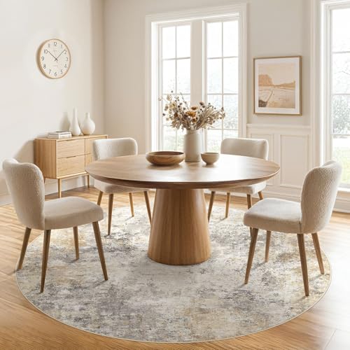 6ft Round Area Rug Living Room Rugs (24 Count)