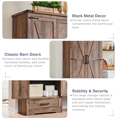 Farmhouse Kitchen Pantry Cabinet