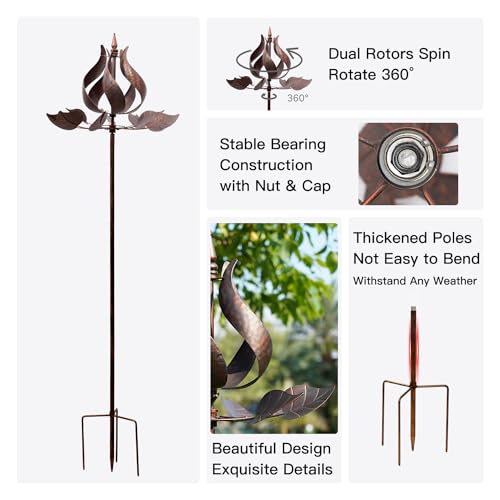 Tulip Wind Spinners Outdoor