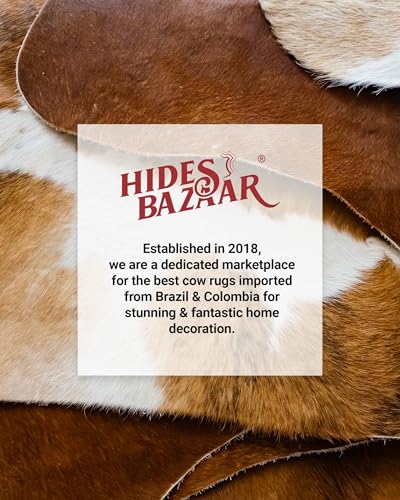 Tricolor Cowhide Rug Classic Brown
