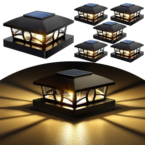 Solar Post Cap Lights (6 Count)