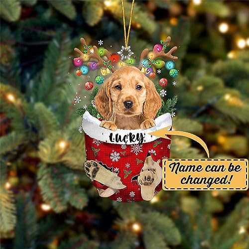 Golden Cocker Spaniel Dog Christmas Ornament