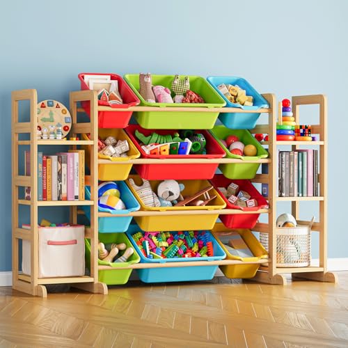 Toy Storage Organizer with 6 Shelves and 12 Bins (6 Count)