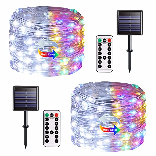 2 Pack Solar Christmas Lights Outdoor Waterproof (66 Foot)