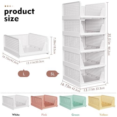 5 Pack Closet Organizer Basket (5 Count)