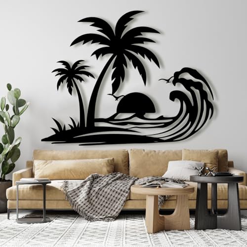 Palm Tree Metal Wall Decor