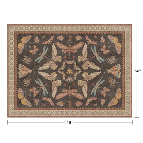 Boho Brown Farmhouse Rug 3x4 (12 Sq Ft)