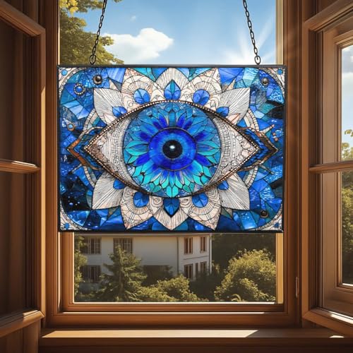 Rectangle Evil Eye Suncatcher Indoor