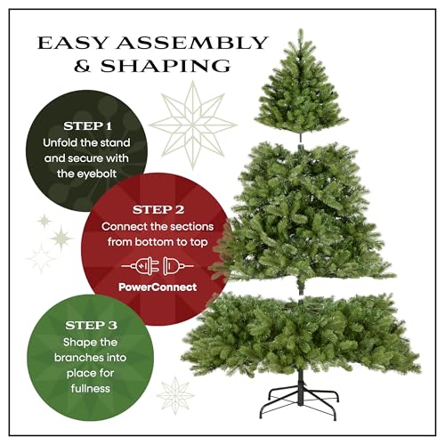 6.5ft Pre Lit Dunhill Fir Artificial Christmas Tree