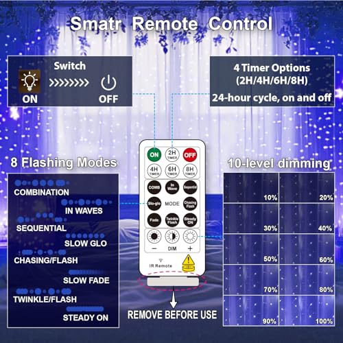 300LED Fairy Curtain Lights