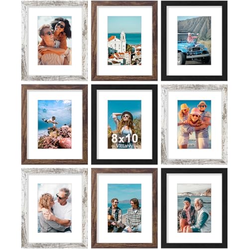 8x10 Picture Frames Set of 9 (9 Count)