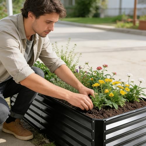 GARDMAX 6x3x1FT Raised Garden Bed Kit