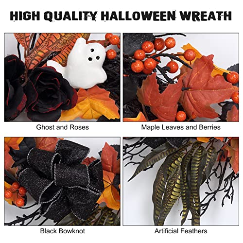 26 Inch Halloween Wreaths for Front Door