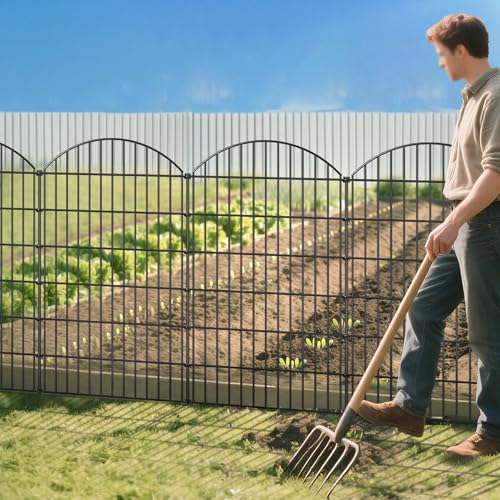 Metal Garden Fence 48 in x 12.7 ft
